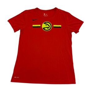 Nike Atlanta Hawks Dri-FIT NBA T-Shirt Red Boys Medium Athletic Cut